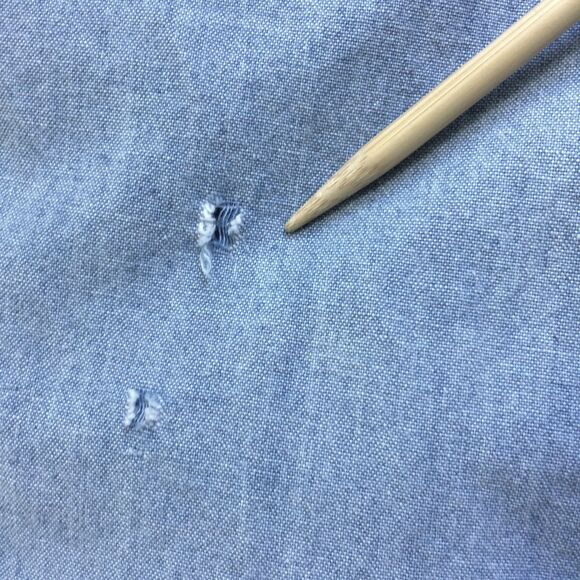 Munsingwear 90s Collarless Denim Shirt Claudio’s Clam Bar Logo Medium Singapore - Picture 4 of 6